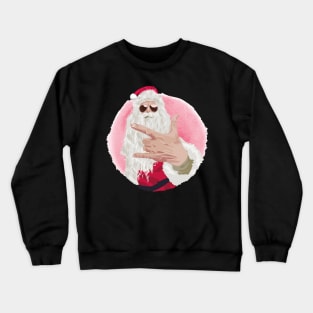 Funny Santa Claus, Merry Christmas, Dope Santa Crewneck Sweatshirt